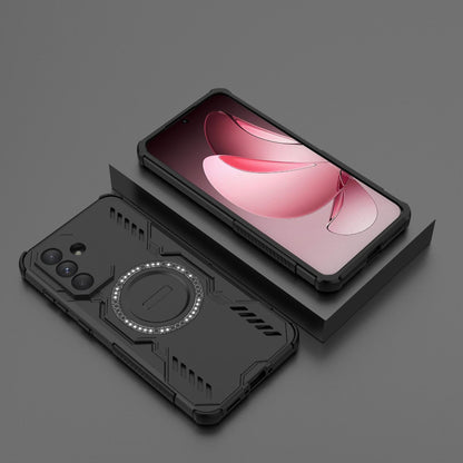 Samsung Galaxy A36 5G Butterfly Armor MagSafe Magnetic Ring Shockproof Protective Phone Case with Stand