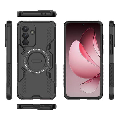 Samsung Galaxy A36 5G Butterfly Armor MagSafe Magnetic Ring Shockproof Protective Phone Case with Stand