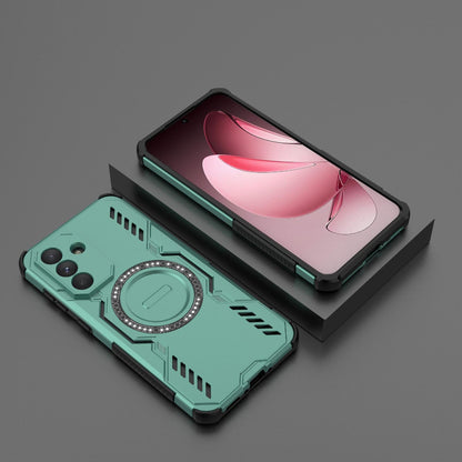Samsung Galaxy A36 5G Butterfly Armor MagSafe Magnetic Ring Shockproof Protective Phone Case with Stand