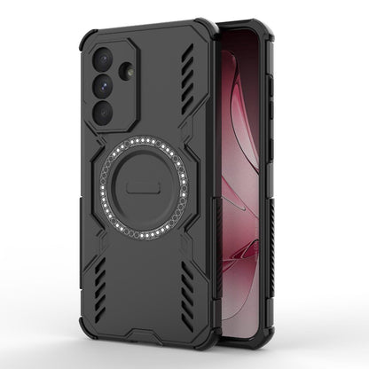 Samsung Galaxy A36 5G Butterfly Armor MagSafe Magnetic Ring Shockproof Protective Phone Case with Stand