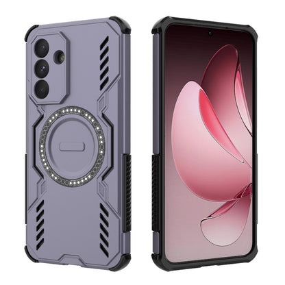 Samsung Galaxy A56 5G Butterfly Armor MagSafe Magnetic Ring Shockproof Protective Phone Case with Stand
