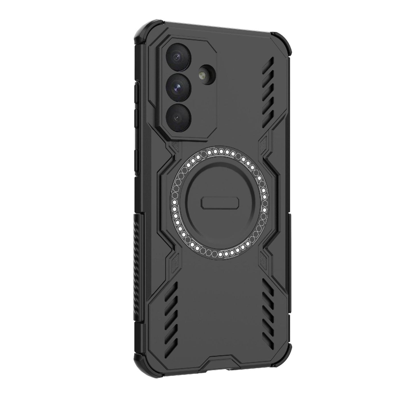 Samsung Galaxy A56 5G Butterfly Armor MagSafe Magnetic Ring Shockproof Protective Phone Case with Stand