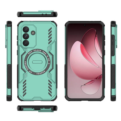 Samsung Galaxy A56 5G Butterfly Armor MagSafe Magnetic Ring Shockproof Protective Phone Case with Stand