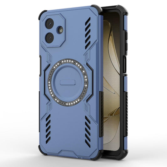Samsung Galaxy A07 4G Butterfly Armor MagSafe Magnetic Ring Shockproof Protective Phone Case with Stand