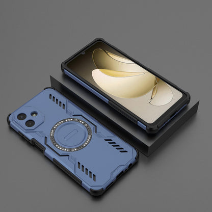 Samsung Galaxy A07 4G Butterfly Armor MagSafe Magnetic Ring Shockproof Protective Phone Case with Stand
