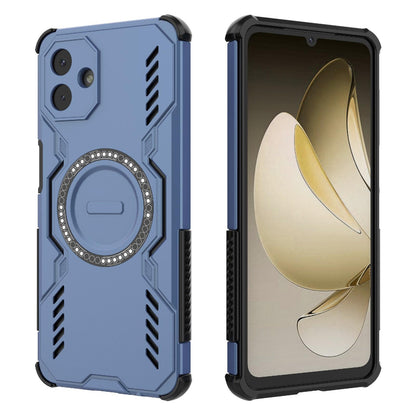 Samsung Galaxy A07 4G Butterfly Armor MagSafe Magnetic Ring Shockproof Protective Phone Case with Stand