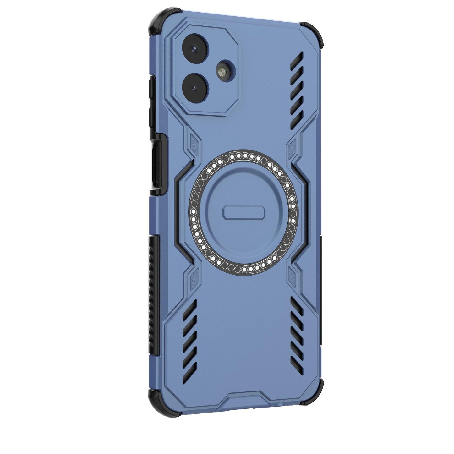 Samsung Galaxy A07 4G Butterfly Armor MagSafe Magnetic Ring Shockproof Protective Phone Case with Stand