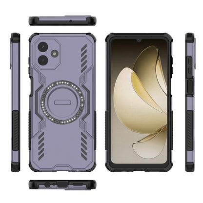 Samsung Galaxy A07 4G Butterfly Armor MagSafe Magnetic Ring Shockproof Protective Phone Case with Stand