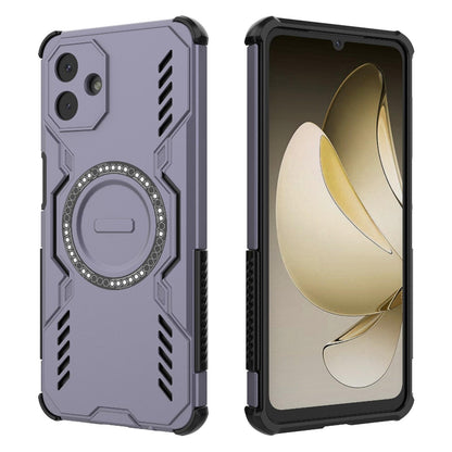 Samsung Galaxy A07 4G Butterfly Armor MagSafe Magnetic Ring Shockproof Protective Phone Case with Stand