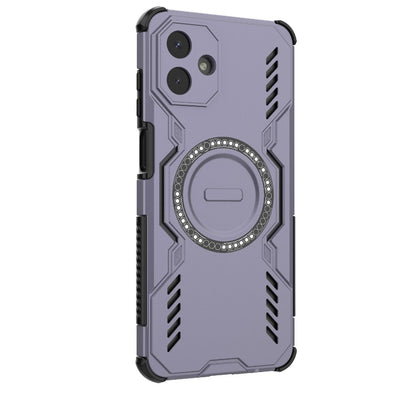 Samsung Galaxy A07 4G Butterfly Armor MagSafe Magnetic Ring Shockproof Protective Phone Case with Stand