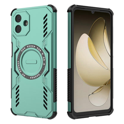 Samsung Galaxy A07 4G Butterfly Armor MagSafe Magnetic Ring Shockproof Protective Phone Case with Stand