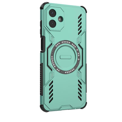 Samsung Galaxy A07 4G Butterfly Armor MagSafe Magnetic Ring Shockproof Protective Phone Case with Stand