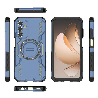 Samsung Galaxy A15 5G Butterfly Armor MagSafe Magnetic Ring Shockproof Protective Phone Case with Stand