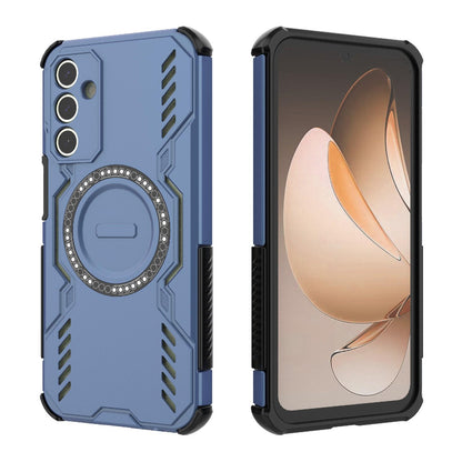 Samsung Galaxy A15 5G Butterfly Armor MagSafe Magnetic Ring Shockproof Protective Phone Case with Stand