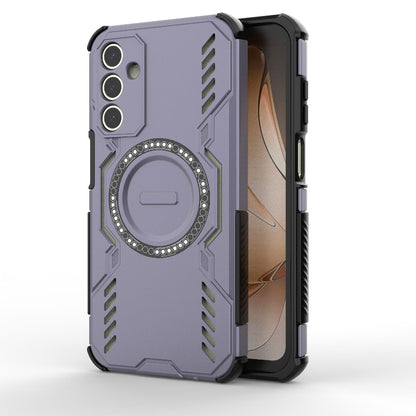 Samsung Galaxy A15 5G Butterfly Armor MagSafe Magnetic Ring Shockproof Protective Phone Case with Stand