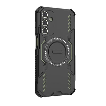 Samsung Galaxy A15 5G Butterfly Armor MagSafe Magnetic Ring Shockproof Protective Phone Case with Stand