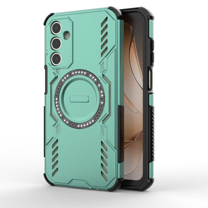 Samsung Galaxy A15 5G Butterfly Armor MagSafe Magnetic Ring Shockproof Protective Phone Case with Stand