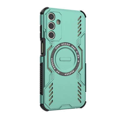 Samsung Galaxy A15 5G Butterfly Armor MagSafe Magnetic Ring Shockproof Protective Phone Case with Stand