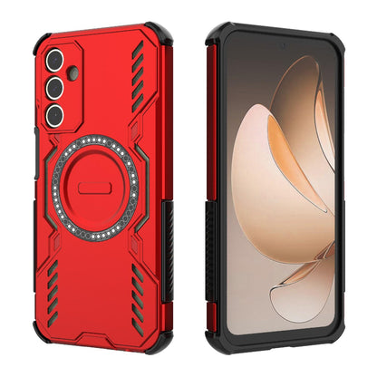 Samsung Galaxy A15 5G Butterfly Armor MagSafe Magnetic Ring Shockproof Protective Phone Case with Stand