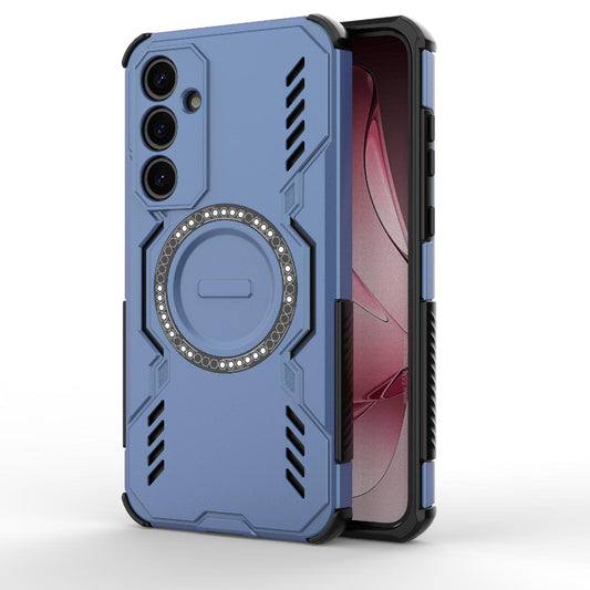 Samsung Galaxy A35 5G Butterfly Armor MagSafe Magnetic Ring Shockproof Protective Phone Case with Stand
