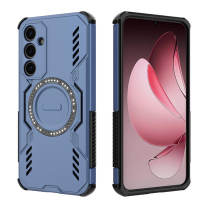 Samsung Galaxy A35 5G Butterfly Armor MagSafe Magnetic Ring Shockproof Protective Phone Case with Stand