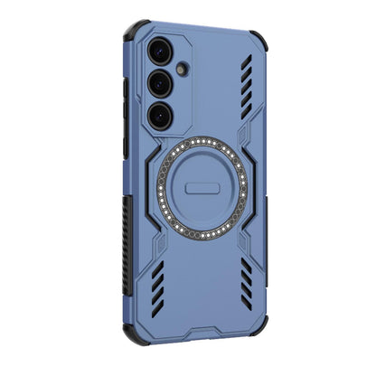 Samsung Galaxy A35 5G Butterfly Armor MagSafe Magnetic Ring Shockproof Protective Phone Case with Stand