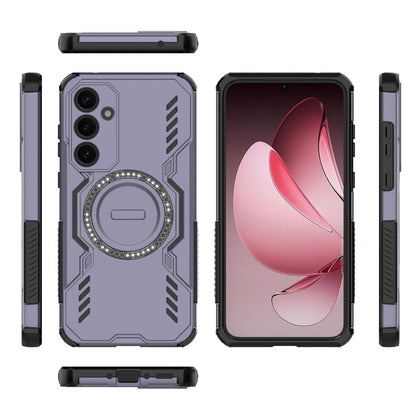Samsung Galaxy A35 5G Butterfly Armor MagSafe Magnetic Ring Shockproof Protective Phone Case with Stand