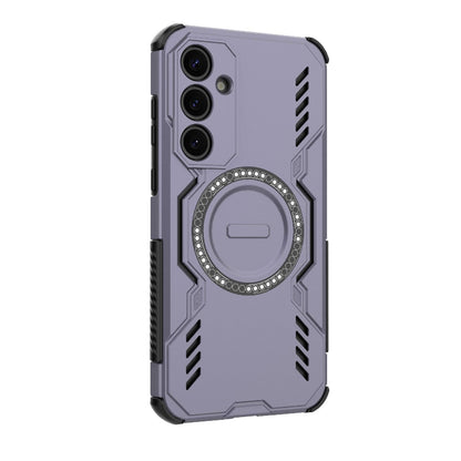 Samsung Galaxy A35 5G Butterfly Armor MagSafe Magnetic Ring Shockproof Protective Phone Case with Stand