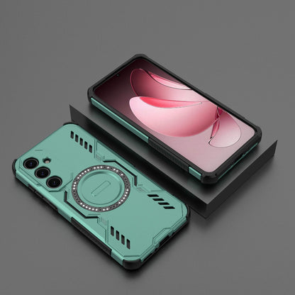 Samsung Galaxy A35 5G Butterfly Armor MagSafe Magnetic Ring Shockproof Protective Phone Case with Stand