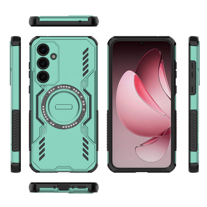 Samsung Galaxy A35 5G Butterfly Armor MagSafe Magnetic Ring Shockproof Protective Phone Case with Stand