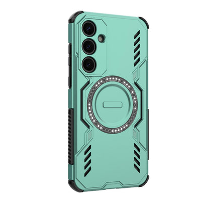 Samsung Galaxy A35 5G Butterfly Armor MagSafe Magnetic Ring Shockproof Protective Phone Case with Stand