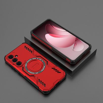 Samsung Galaxy A35 5G Butterfly Armor MagSafe Magnetic Ring Shockproof Protective Phone Case with Stand