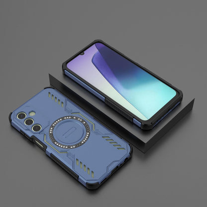 Samsung Galaxy A25 5G Butterfly Armor MagSafe Magnetic Ring Shockproof Protective Phone Case with Stand