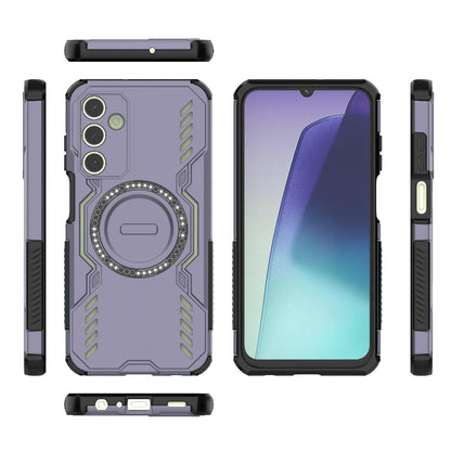 Samsung Galaxy A25 5G Butterfly Armor MagSafe Magnetic Ring Shockproof Protective Phone Case with Stand