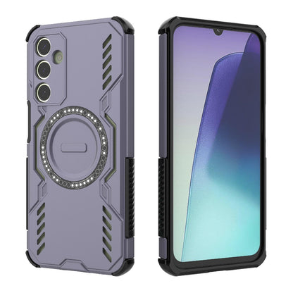 Samsung Galaxy A25 5G Butterfly Armor MagSafe Magnetic Ring Shockproof Protective Phone Case with Stand