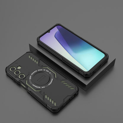 Samsung Galaxy A25 5G Butterfly Armor MagSafe Magnetic Ring Shockproof Protective Phone Case with Stand