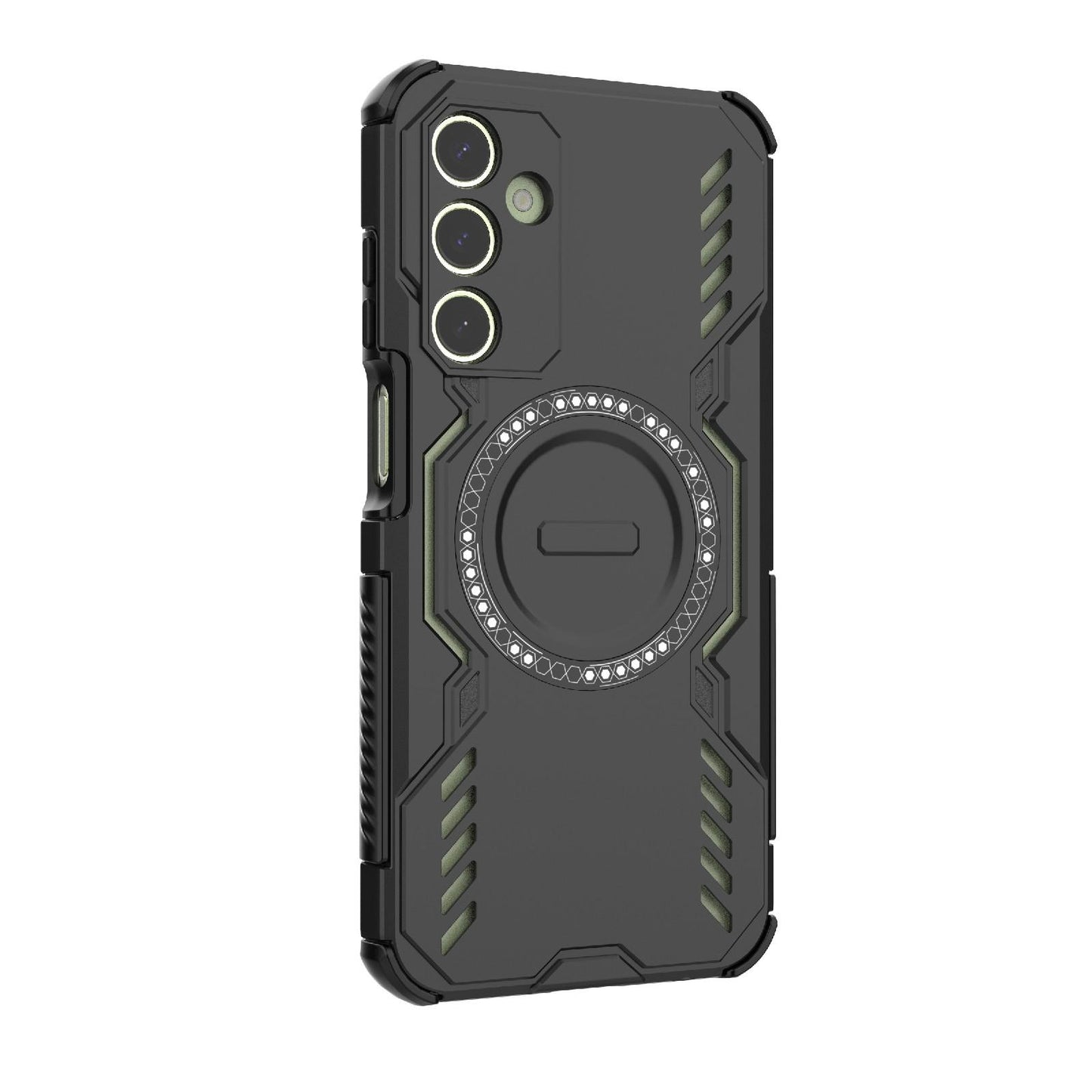 Samsung Galaxy A25 5G Butterfly Armor MagSafe Magnetic Ring Shockproof Protective Phone Case with Stand