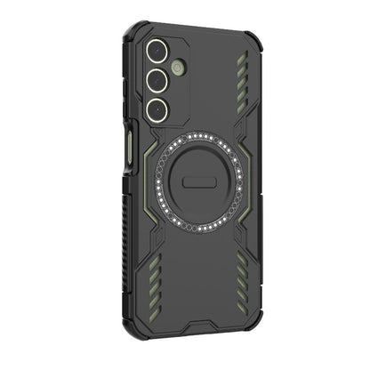 Samsung Galaxy A25 5G Butterfly Armor MagSafe Magnetic Ring Shockproof Protective Phone Case with Stand