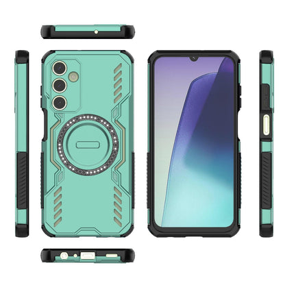 Samsung Galaxy A25 5G Butterfly Armor MagSafe Magnetic Ring Shockproof Protective Phone Case with Stand