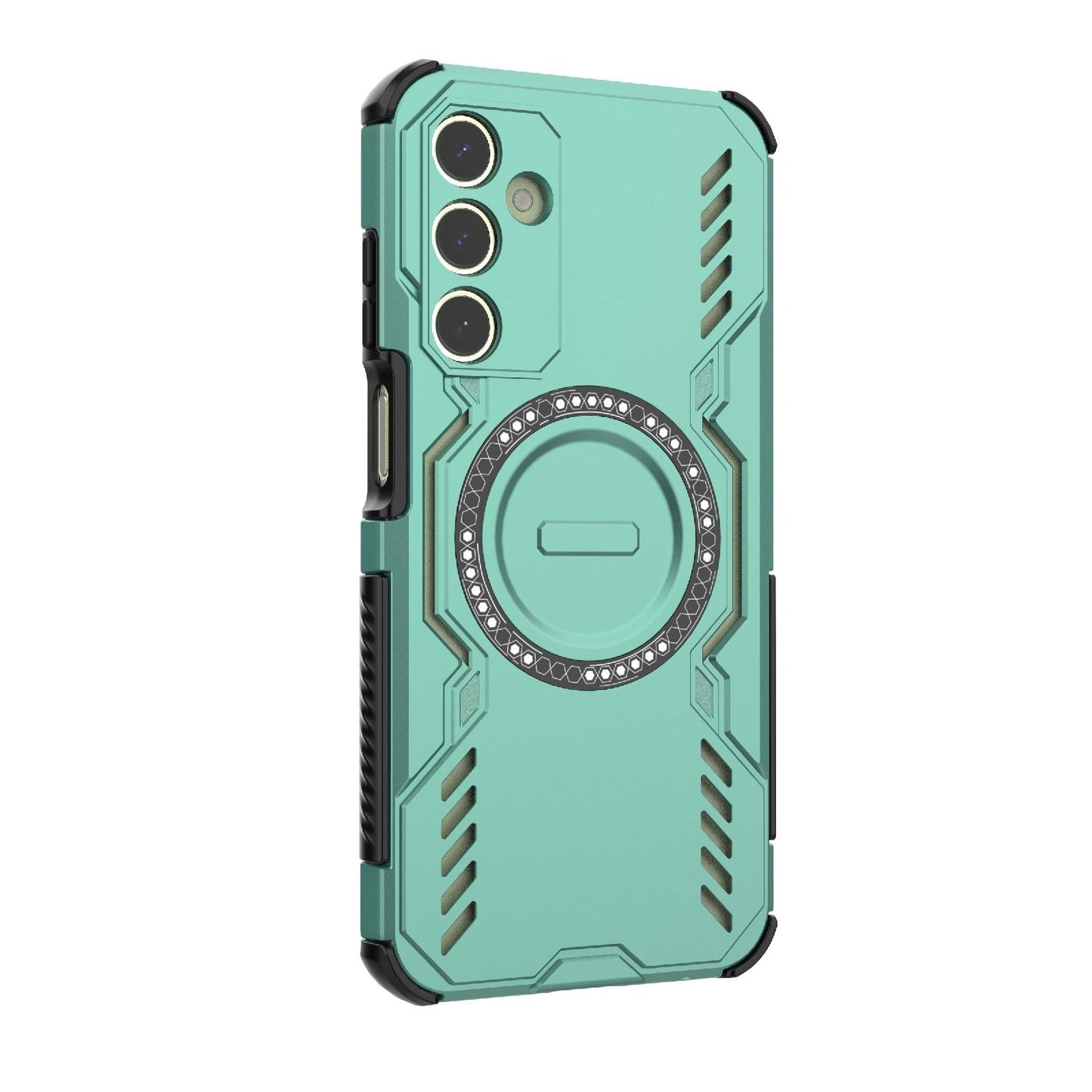 Samsung Galaxy A25 5G Butterfly Armor MagSafe Magnetic Ring Shockproof Protective Phone Case with Stand