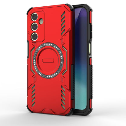 Samsung Galaxy A25 5G Butterfly Armor MagSafe Magnetic Ring Shockproof Protective Phone Case with Stand