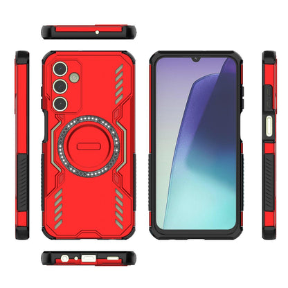 Samsung Galaxy A25 5G Butterfly Armor MagSafe Magnetic Ring Shockproof Protective Phone Case with Stand