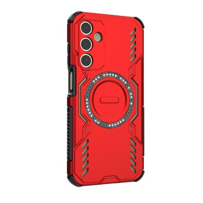 Samsung Galaxy A25 5G Butterfly Armor MagSafe Magnetic Ring Shockproof Protective Phone Case with Stand