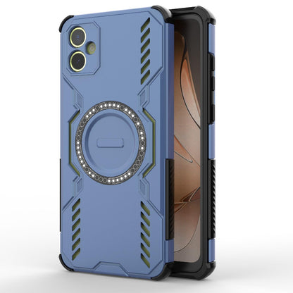Samsung Galaxy A05 4G Butterfly Armor MagSafe Magnetic Ring Shockproof Protective Phone Case with Stand