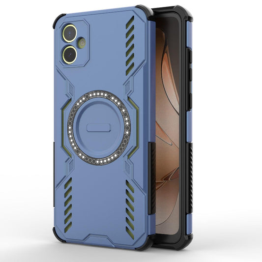 Samsung Galaxy A05 4G Butterfly Armor MagSafe Magnetic Ring Shockproof Protective Phone Case with Stand