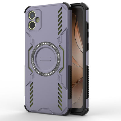 Samsung Galaxy A05 4G Butterfly Armor MagSafe Magnetic Ring Shockproof Protective Phone Case with Stand