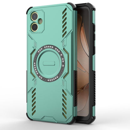 Samsung Galaxy A05 4G Butterfly Armor MagSafe Magnetic Ring Shockproof Protective Phone Case with Stand