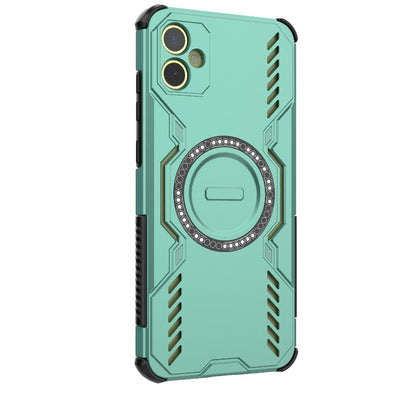 Samsung Galaxy A05 4G Butterfly Armor MagSafe Magnetic Ring Shockproof Protective Phone Case with Stand