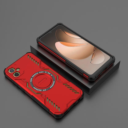 Samsung Galaxy A05 4G Butterfly Armor MagSafe Magnetic Ring Shockproof Protective Phone Case with Stand