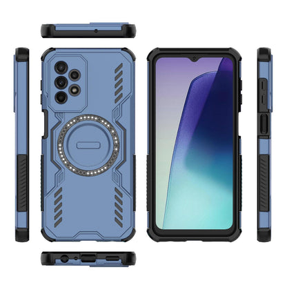 Samsung Galaxy A23 Butterfly Armor MagSafe Magnetic Ring Shockproof Protective Phone Case with Stand